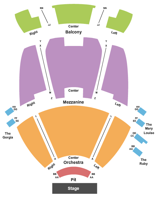 Sharon L. Morse Performing Arts Center Hadestown Seating Chart